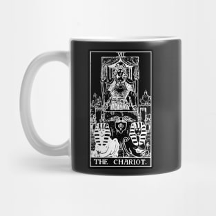 VII. The Chariot Tarot Card | Obsidian and Pearl Mug